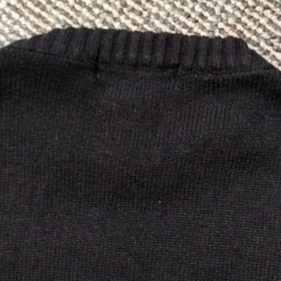 Studio 84 black cotton blend sweater with reindeer design Sz L Exc condition - Picture 5 of 7